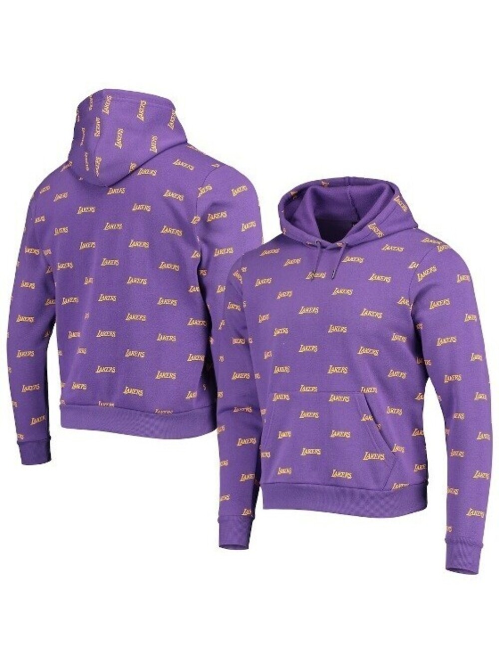 The Wild Collective Los Angeles Lakers Logo Hoodie Sweatshirt Men Medium Women L